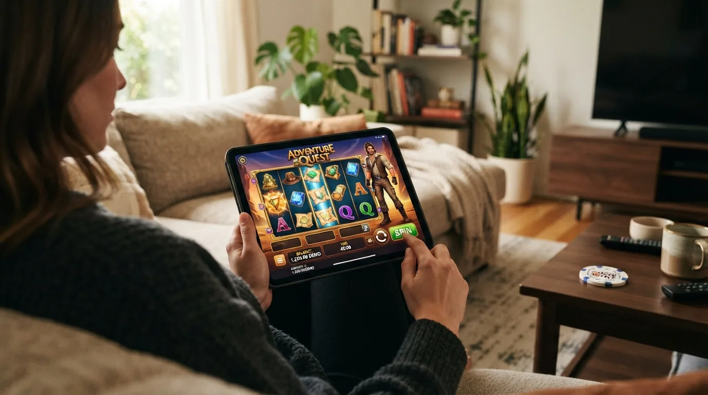 Screenshot-Ansicht des Book of Dead-Demo-Modus mit Spielgeld-Guthaben und den fünf Walzen im Spiel